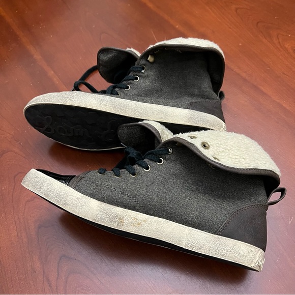 Sam Edelman hi /low top sneakers with faux shearing lining shoes size 7.5 - Picture 8 of 16